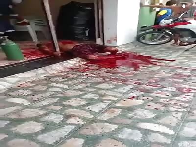 He was stabbed to death