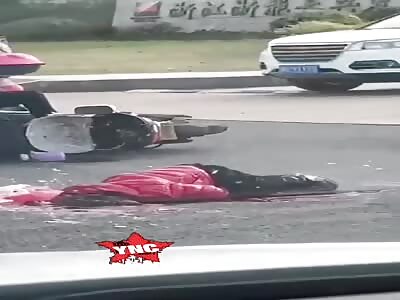 Girl dies with crushed head