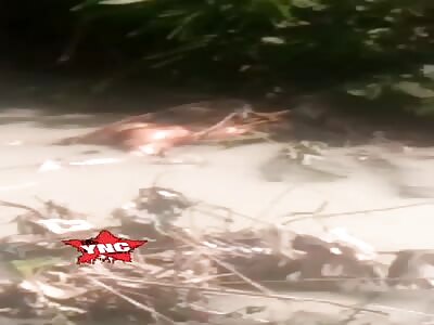 Finding a corpse, in a very strange position