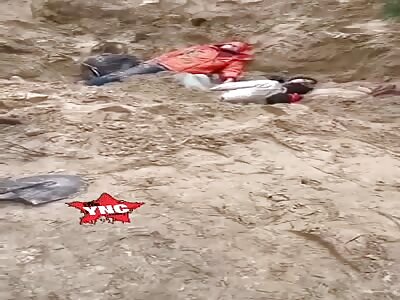 Civilian bodies thrown into pit