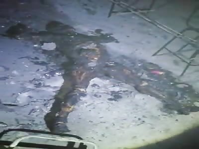 Cooked Thieves in Supermarket During Protests in Santiago, Chile