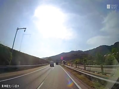 Amazing Video Shows Bus Driver being Fatally Struck By Airborne Car.