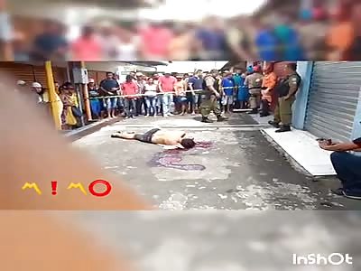Shot dead in the head