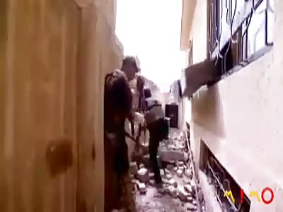 Soldier rescued with shot in the leg