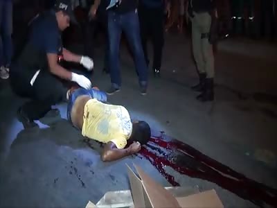 injured of weapon of fire receives attention medical, but was useless the person died