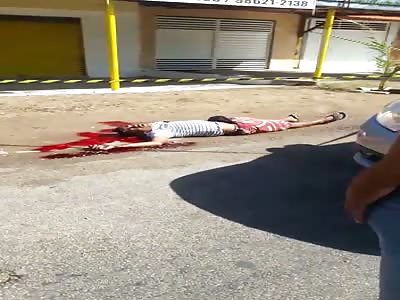 murder in brazil, the aggressor is arrested.