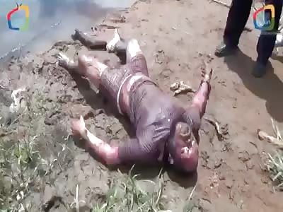 They find a drowned person in a Caracas river venezuela