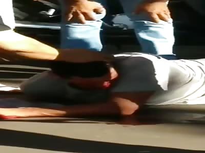 man dying! suffering! agonizing!