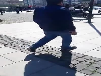 murdered man had a big knife stuck in his abdomen