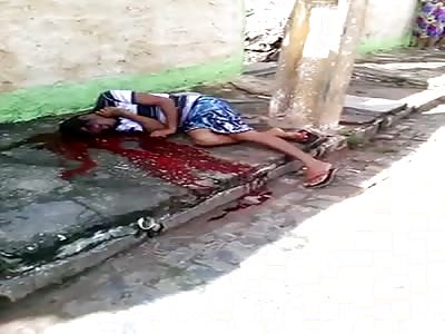 Headshot Victim Keeps Moving While Dying on Street