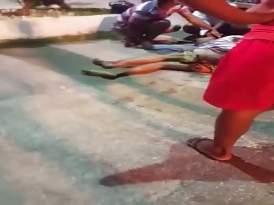 man agonizing after receiving firearm shots