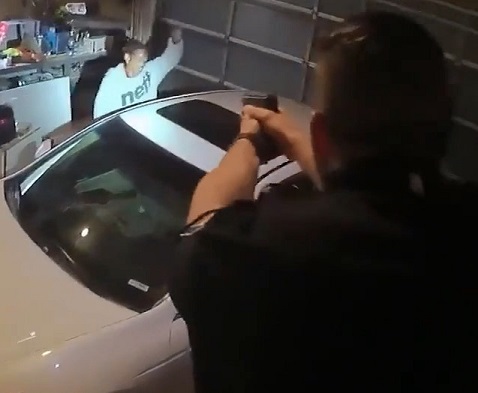 Utah Police officers shoot suspect hiding in family's garage