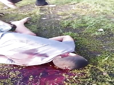 Killed with a shot in the head