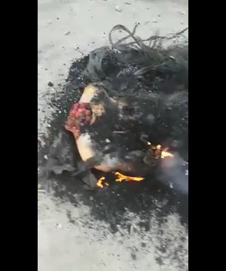 Barbecue in favela: decapitated bodies burned over a low fire