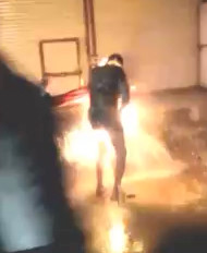 Young man tried to suicide for Burned himself