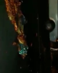 Woman completely crushed and ripped to pieces by a truck