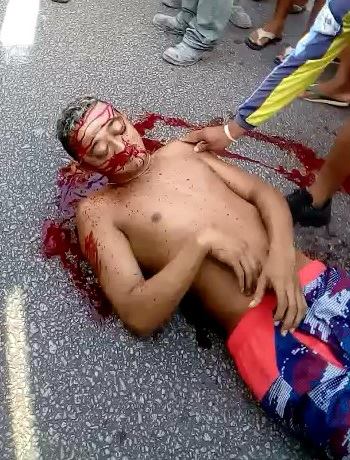 Last seconds of life: Gasping Blood Gurgling Moments After Being Shot in the Head