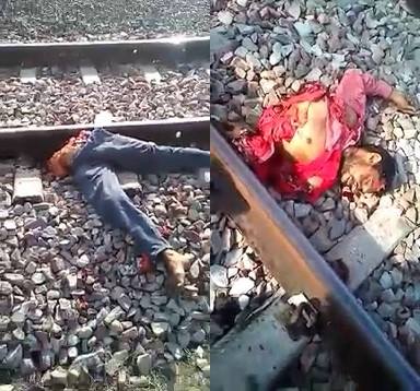 Suicide: Man Cut in Half on the train lines