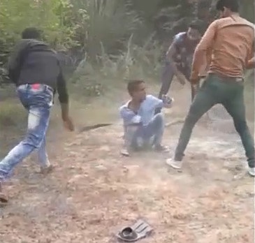 Robber caught stealing punished by Villagers