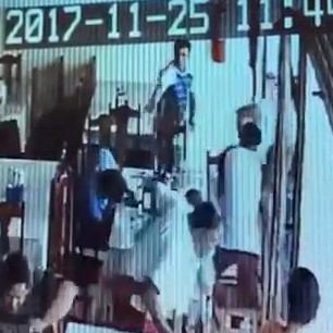 Hitman Uses a pistol to Execute a Man with Multiples shots in the Face inside restaurante