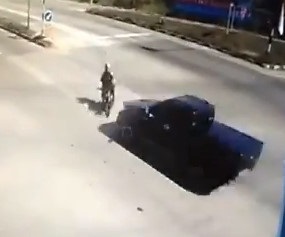 CRASH!..Motorcyclist Should be Watching Where He is II