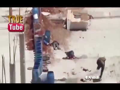 War in Syria, moments of death compilation