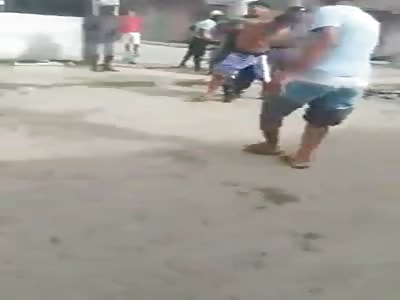 Resistance to arrest, shot, population against police...Brazil