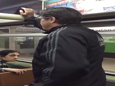 Crazy woman in the subway (Brazil)