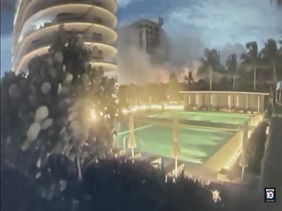 Residential Building Collapse In Miami. 