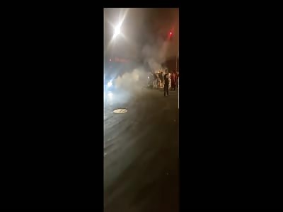 Bystander Struck At Illegal Sideshow! 