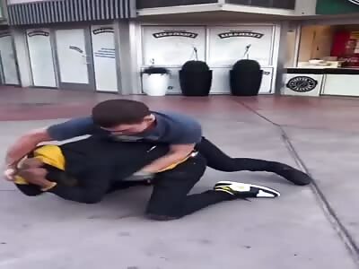 Brutha Caught Without His Homeboys!