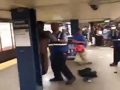 Naked In NYC Subway