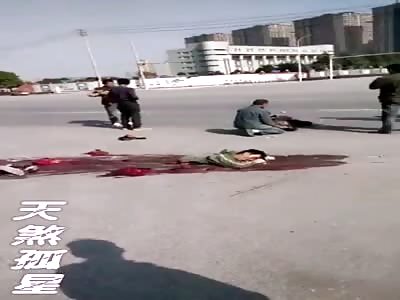 ACCIDENT :man ripped to pieces