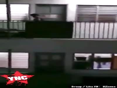 Man is thrown and killed while argue of neighbours