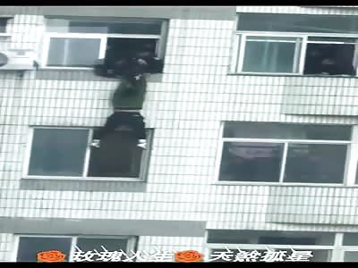 Suicide man falls to his death