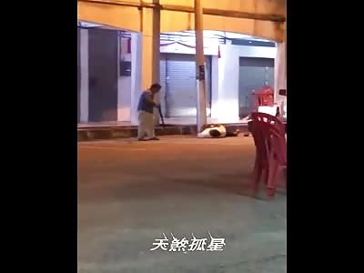 Executed with rifle shots after an argue