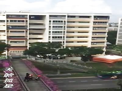 Man jumps down from building to commit suicide