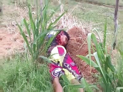 young man had his head decapitated