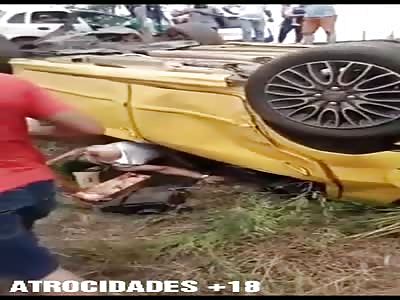 Woman dies after falling car from a bridge