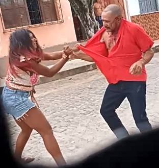 Crazy Bitch Stabs Elderly Man