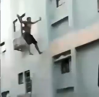 Drugged Man Takes Short Way Down In Malaysia