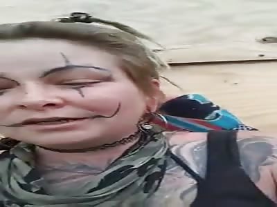 Clown with a clown tattoo 