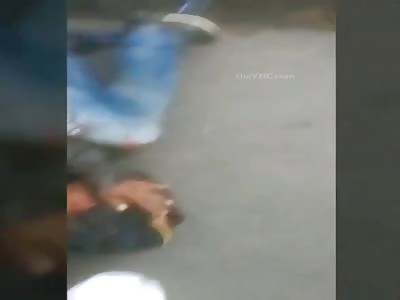 BOGOTÃ. Offender was caught stealing and receives his punishment