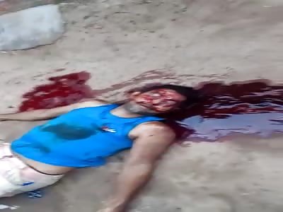 Murdered man with head shot