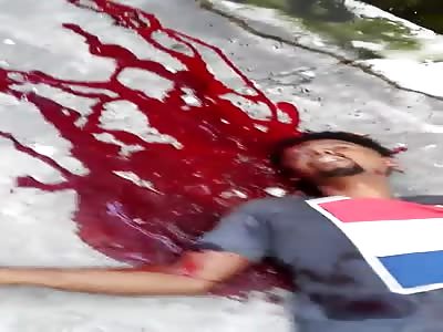 Murdered man with head shot