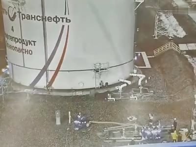 Shocking WORKERS BURNED ALIVE IN OIL DEPOT ACCIDENT