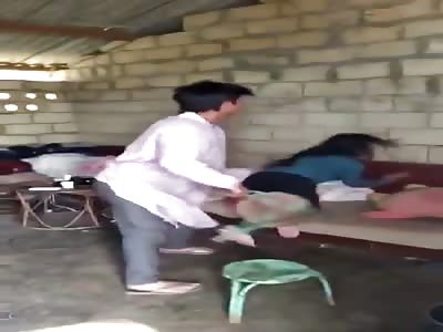 Chinese Abuses his Wife