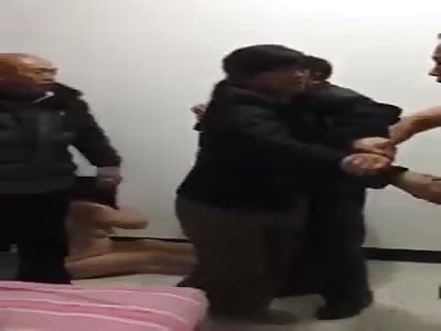 Chinese fat mistress stripped naked