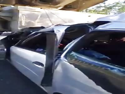 Brutal Aftermath of Russian Car Wreck....