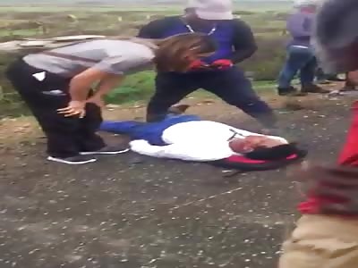 Accident on the road.